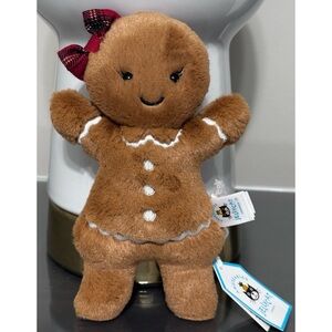 Jellycat Jolly Gingerbread Ruby Plushie Stuffed Animal -Authentic & Brand New‎